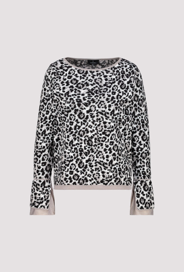 Pullover mit Leopardenmuster