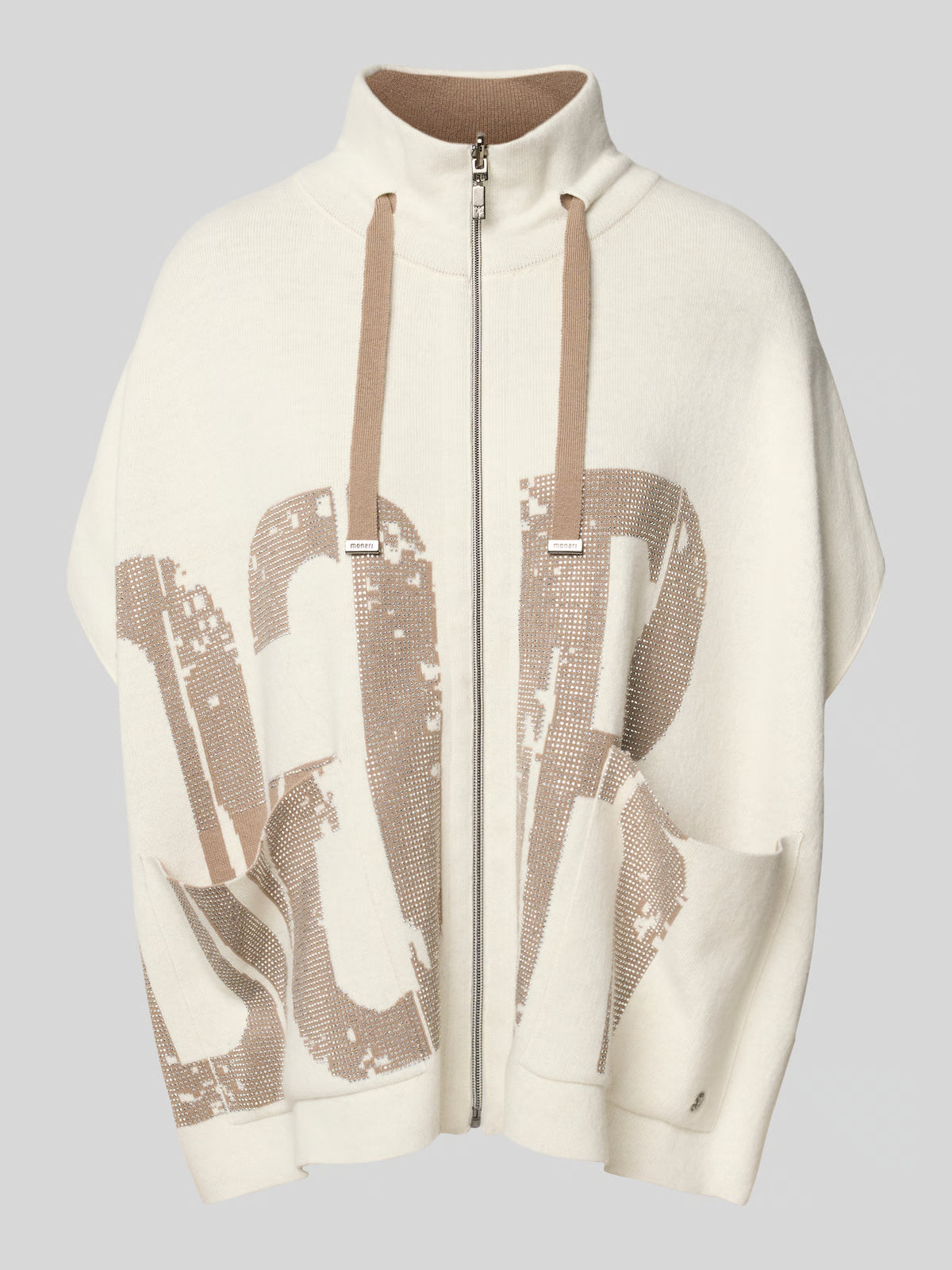 Relaxed Fit Wolljacke mit Viskose-Anteil in beige