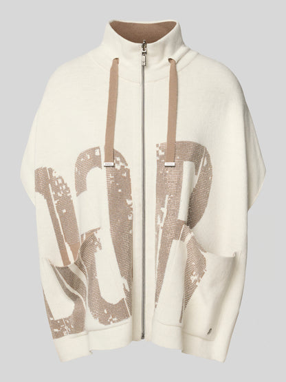 Relaxed Fit Wolljacke mit Viskose-Anteil in beige