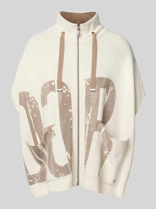 Relaxed Fit Wolljacke mit Viskose-Anteil in beige