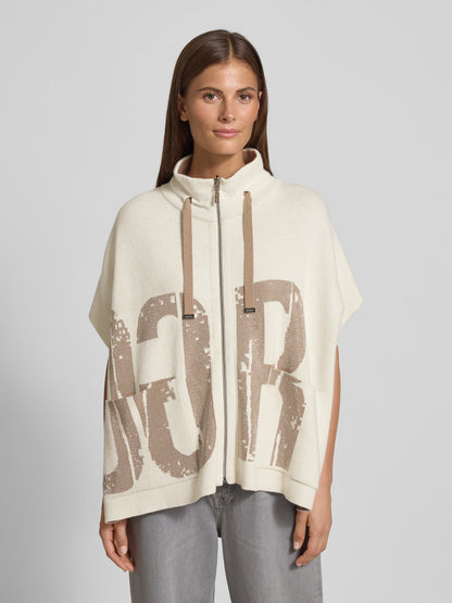 Relaxed Fit Wolljacke mit Viskose-Anteil in beige