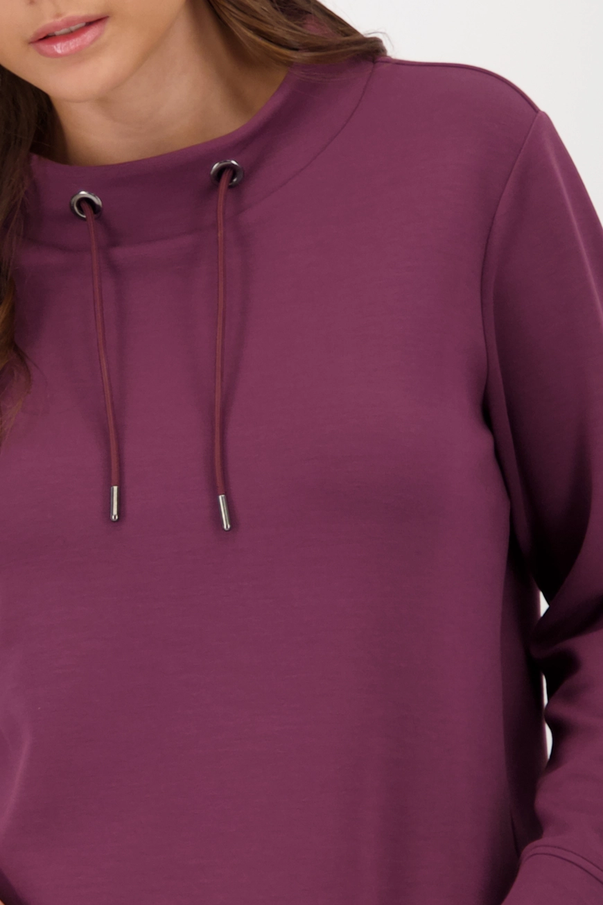 Sweatshirt mit Stehkragen