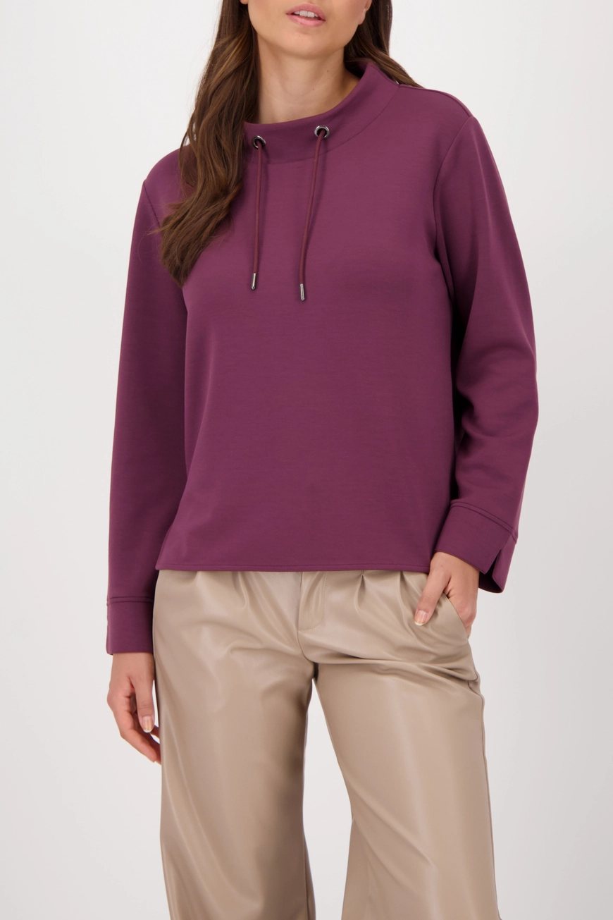 Sweatshirt mit Stehkragen