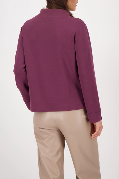 Sweatshirt mit Stehkragen