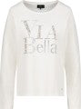 Sweatshirt Via Bella Schmuckschrift